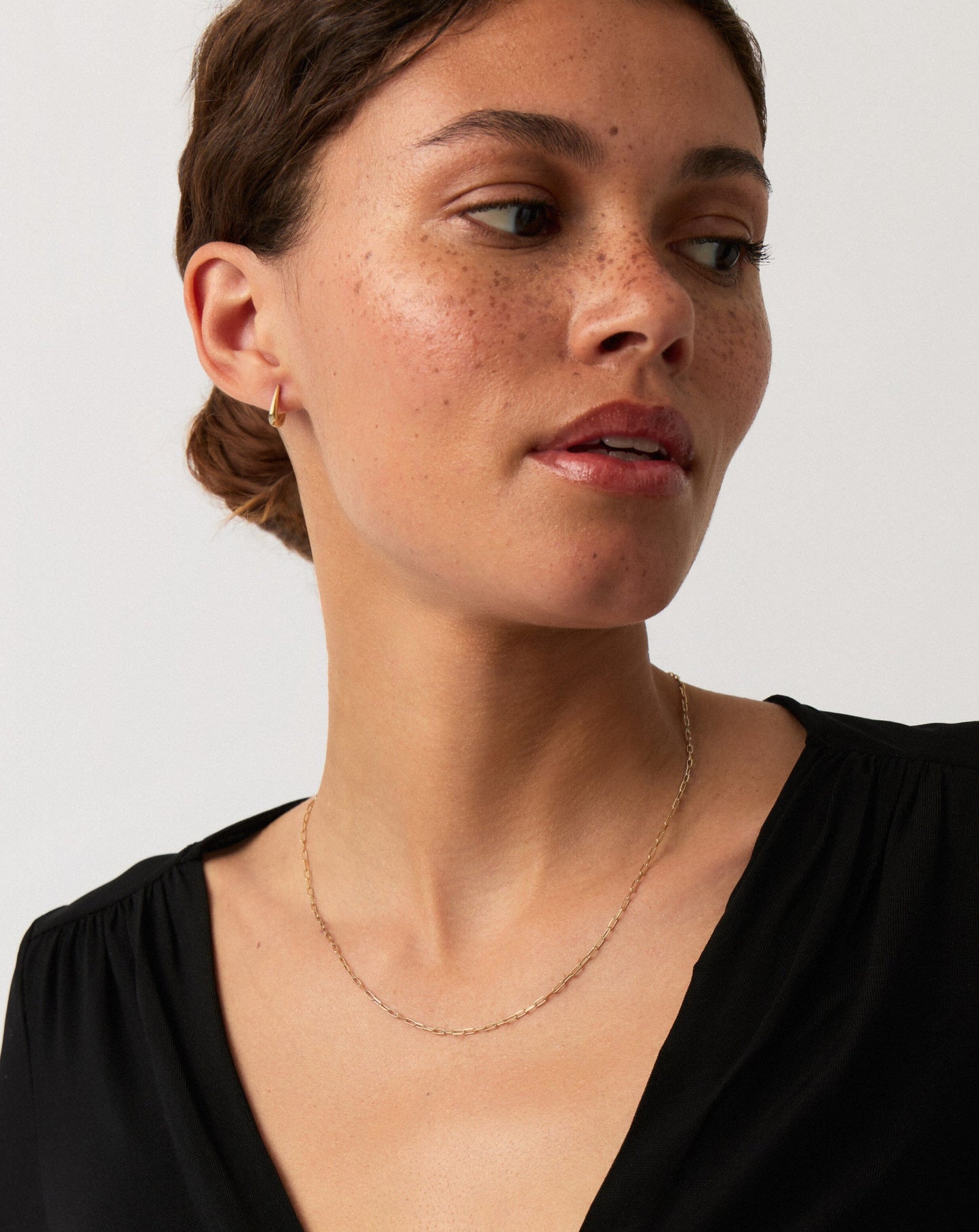 Solid Gold Classic Paperclip Chain Necklace | 14ct Solid Gold
