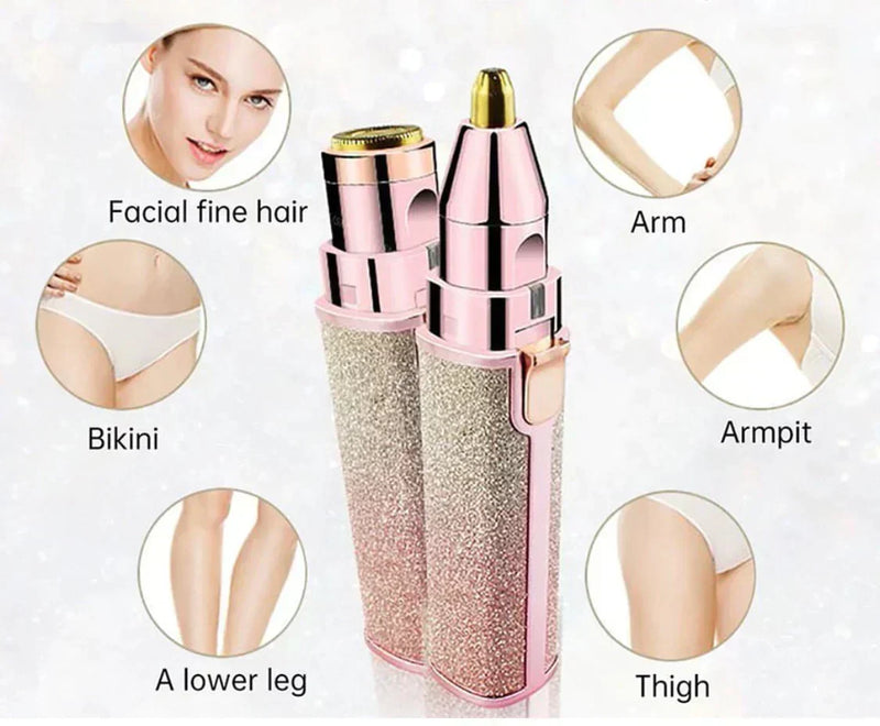 2 In 1 Eyebrow Trimmer & Hair Shaver detail view