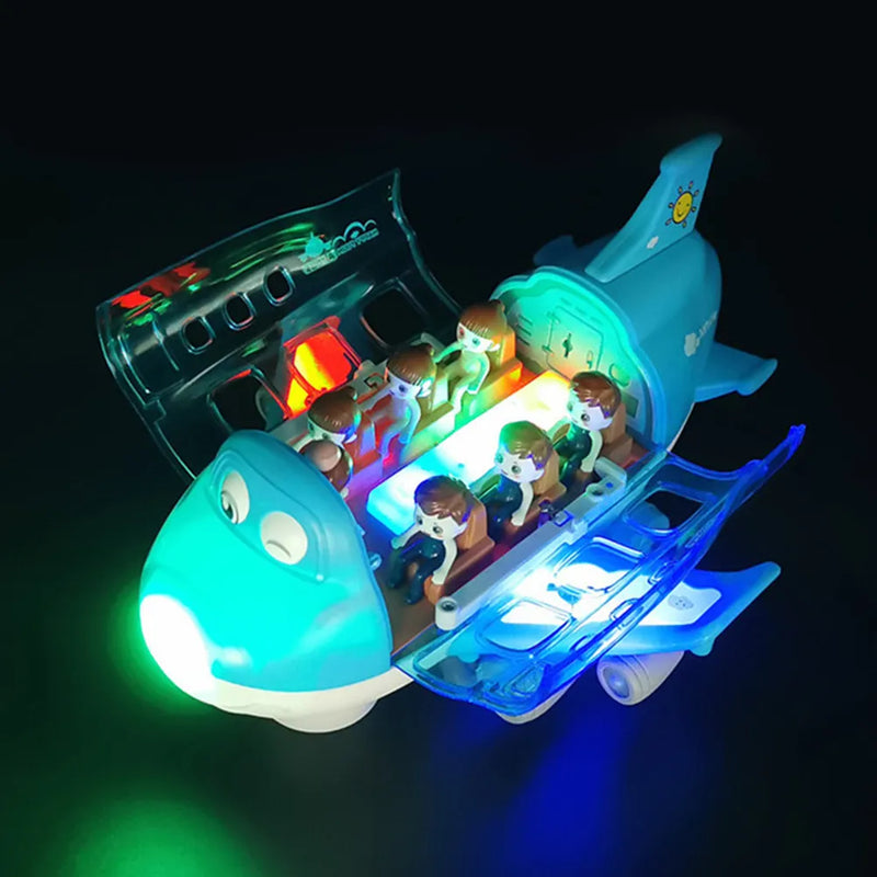 Lightning & Musical 360 Rotating Gear Airplane detail view