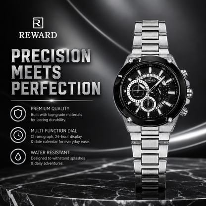 Reward VIP Chronograph Quartz Watch ساعة ريوارد VIP الفاخرة