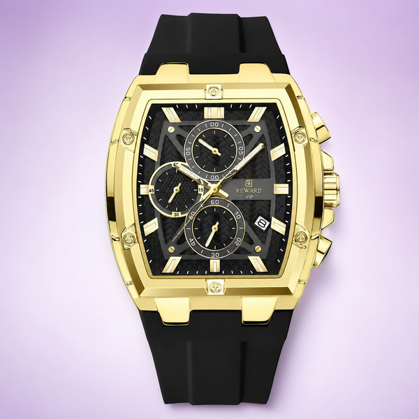Men’s Barrel Quartz Multi-Function Sports Watc