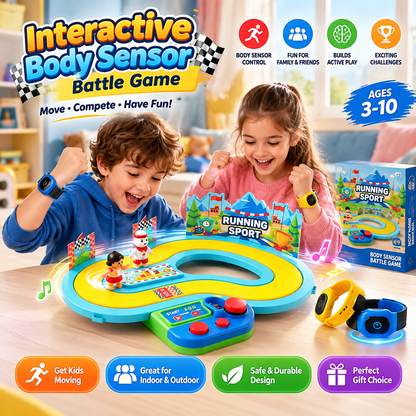 Wireless Motion Sensor Running Race Track Game for Kids😍🎉