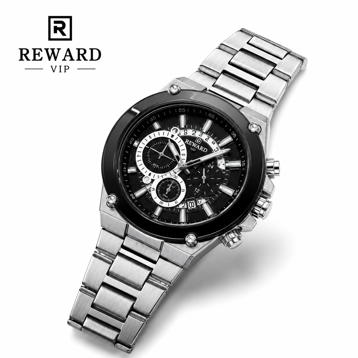 Reward VIP Chronograph Quartz Watch ساعة ريوارد VIP الفاخرة