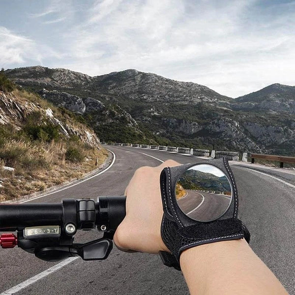 🚴مرآة الرؤية الخلفية للمعصم للدراجة الهوائية – ✅ عاكس أمان قابل للتعديل لجميع أنواع الركوب