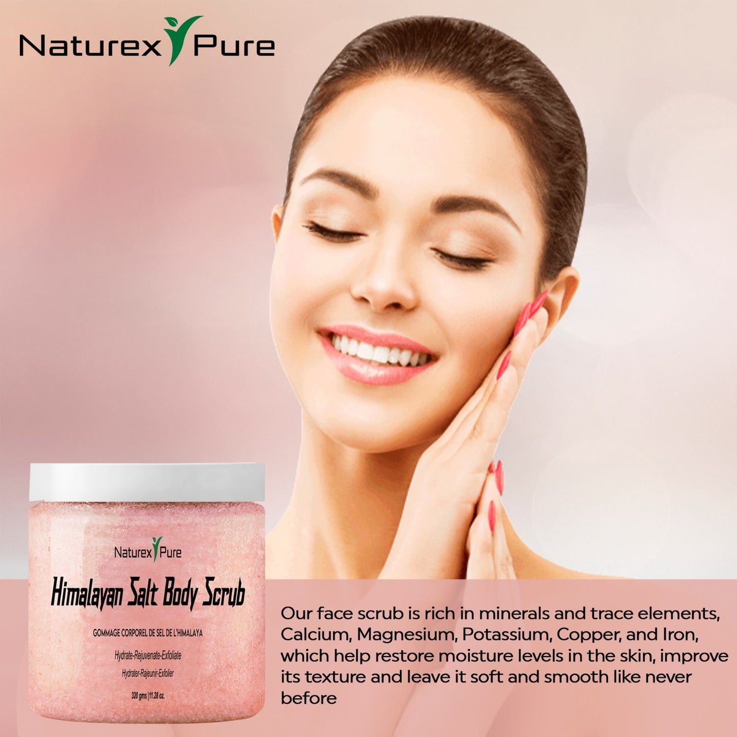 Himalayan salt body scrub