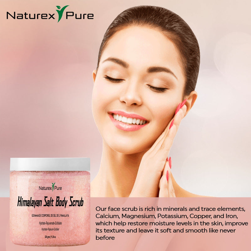 Himalayan salt body scrub detail view