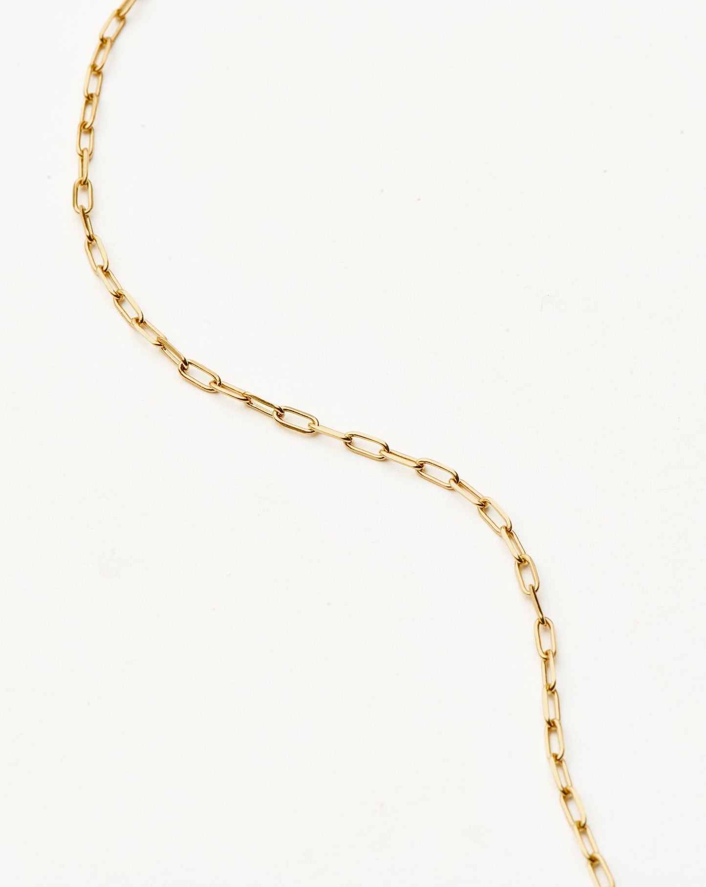 Solid Gold Classic Paperclip Chain Necklace | 14ct Solid Gold
