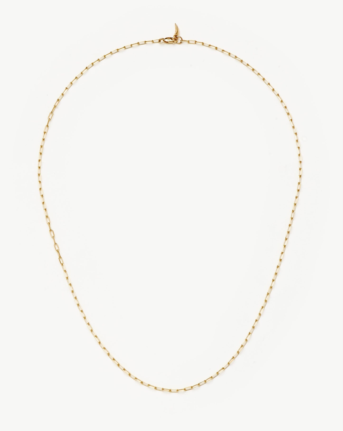 Solid Gold Classic Paperclip Chain Necklace | 14ct Solid Gold