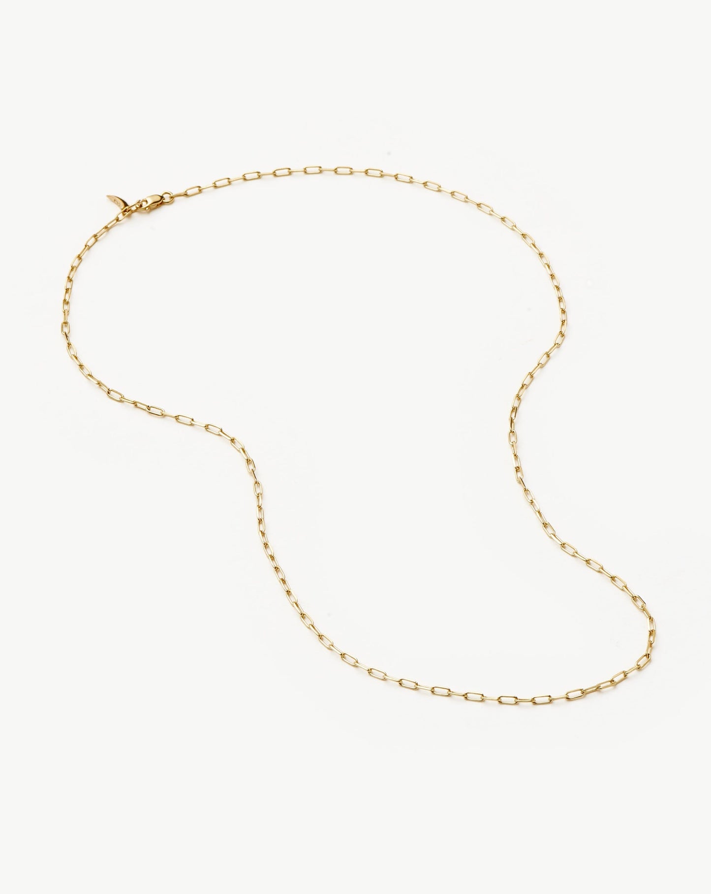 Solid Gold Classic Paperclip Chain Necklace | 14ct Solid Gold