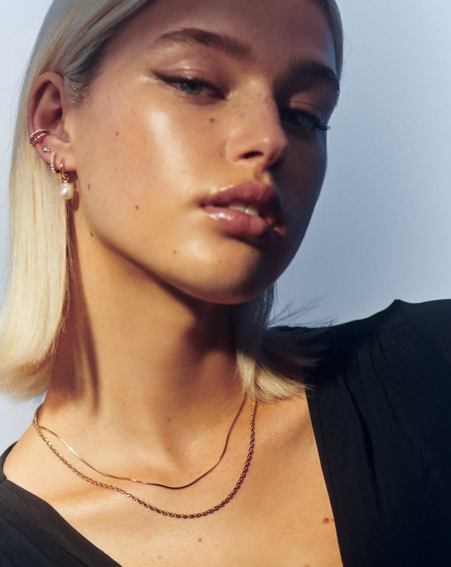 Solid Gold Classic Rope Chain Necklace