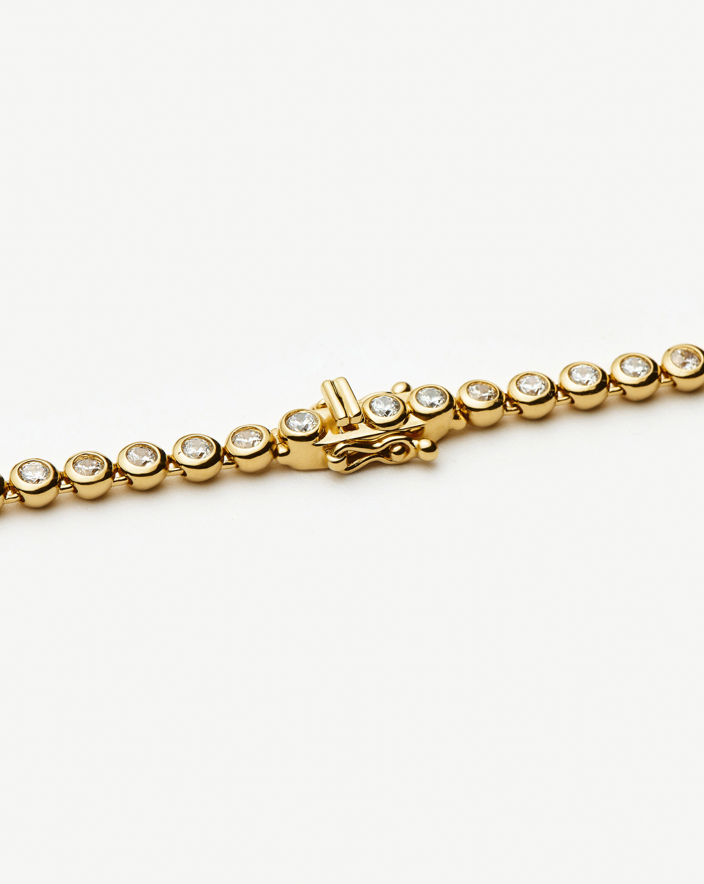 Solid Gold Diamond Tennis Necklace | 14ct Solid Gold Diamond