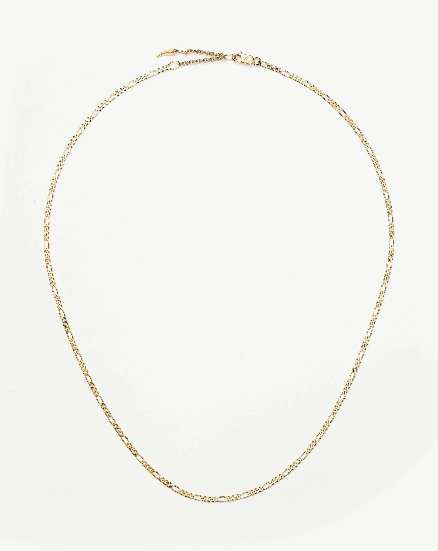 Solid Gold Figaro Chain Necklace