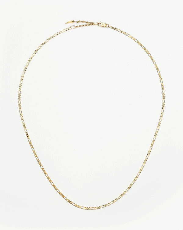 Solid Gold Figaro Chain Necklace