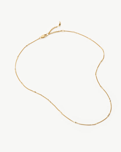 Solid Gold Twisted Curb Chain Choker