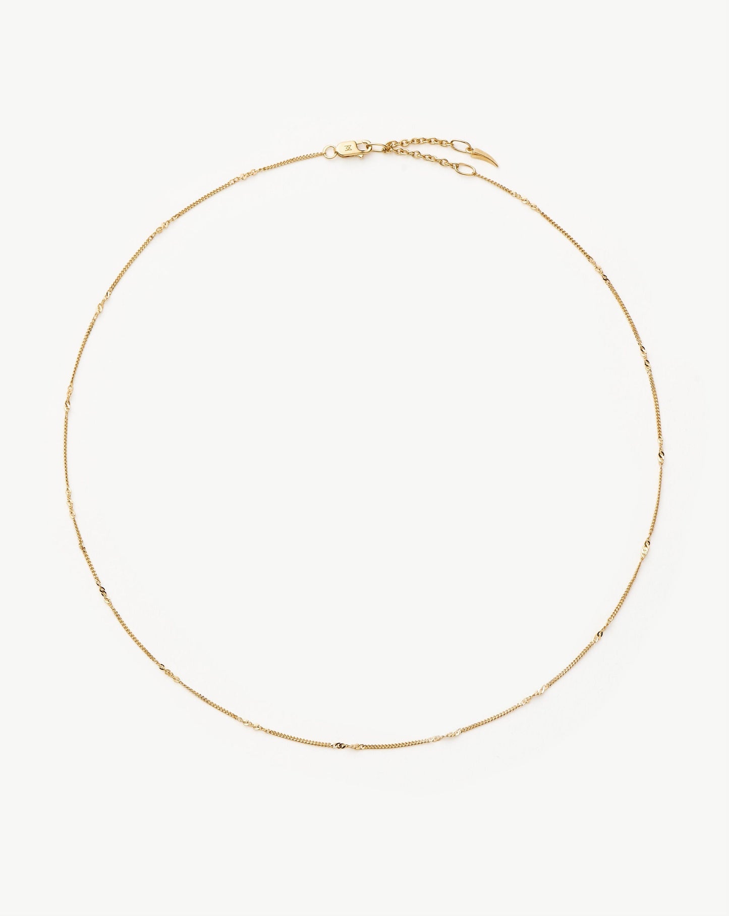 Solid Gold Twisted Curb Chain Choker
