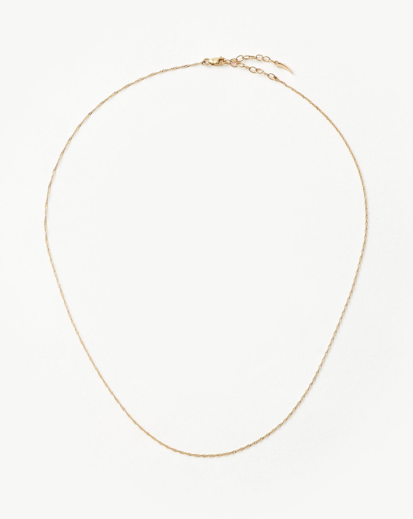Solid Gold Twisted Short Chain Necklace