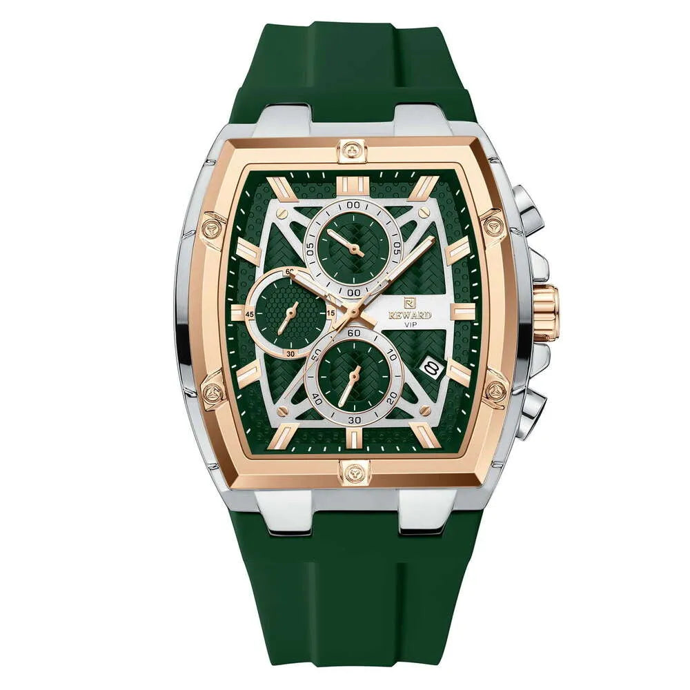 Men’s Barrel Quartz Multi-Function Sports Watc