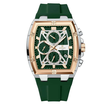 Men’s Barrel Quartz Multi-Function Sports Watc