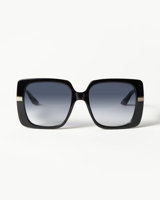 Le Specs Phoenix Ridge Oversized Square Sunglasses | Black