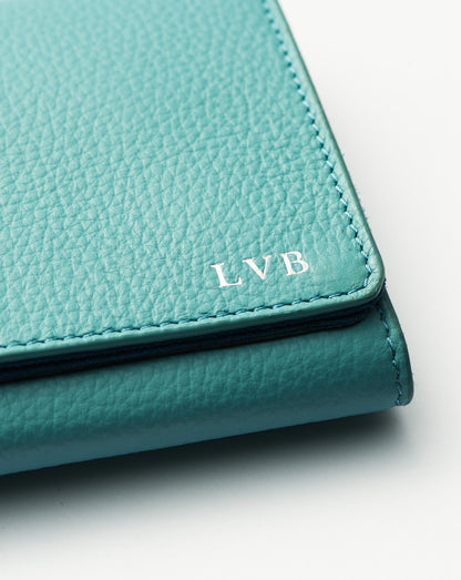 Leather Jewellery Roll | Lapis Blue