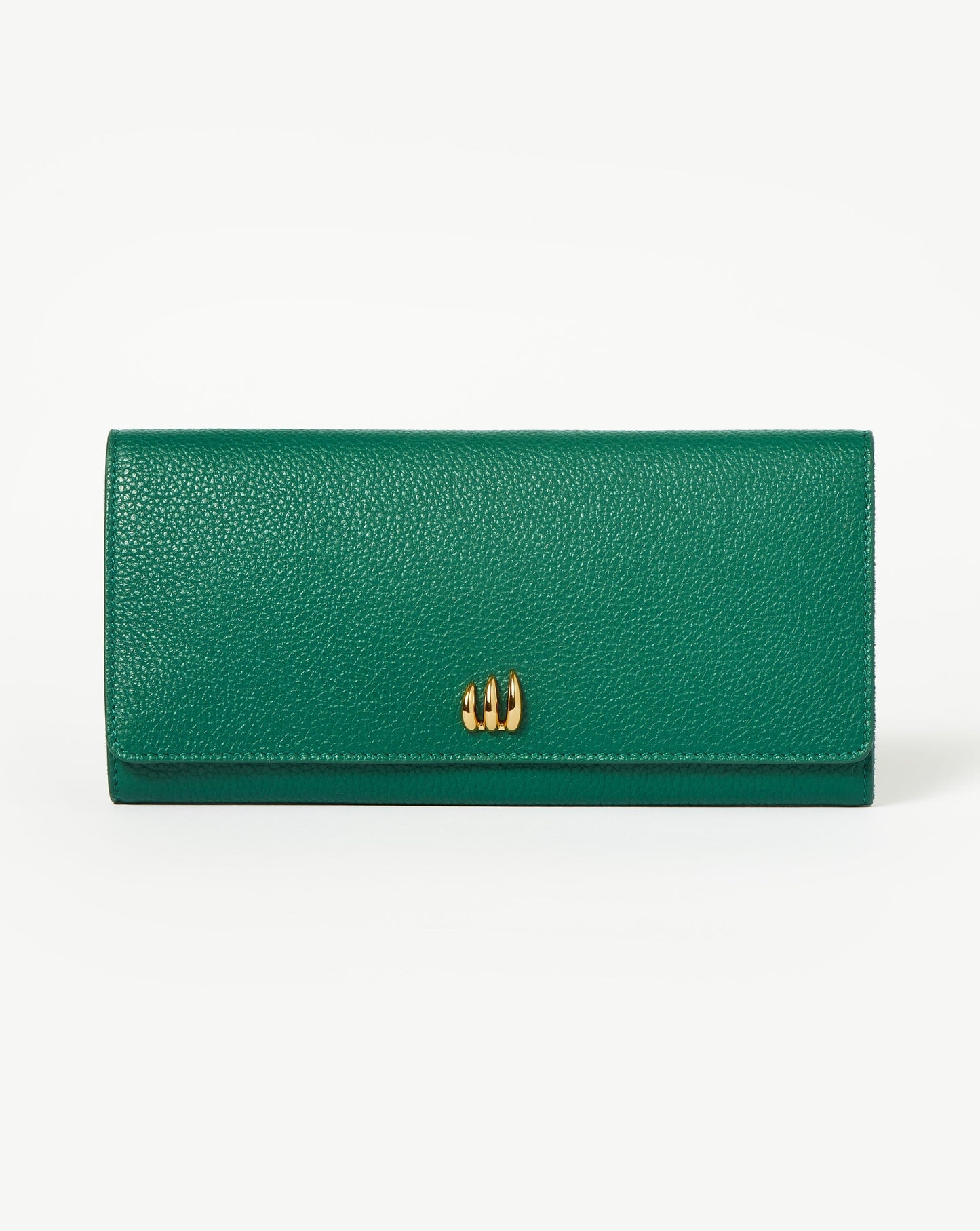 Leather Jewellery Roll | Malachite Green