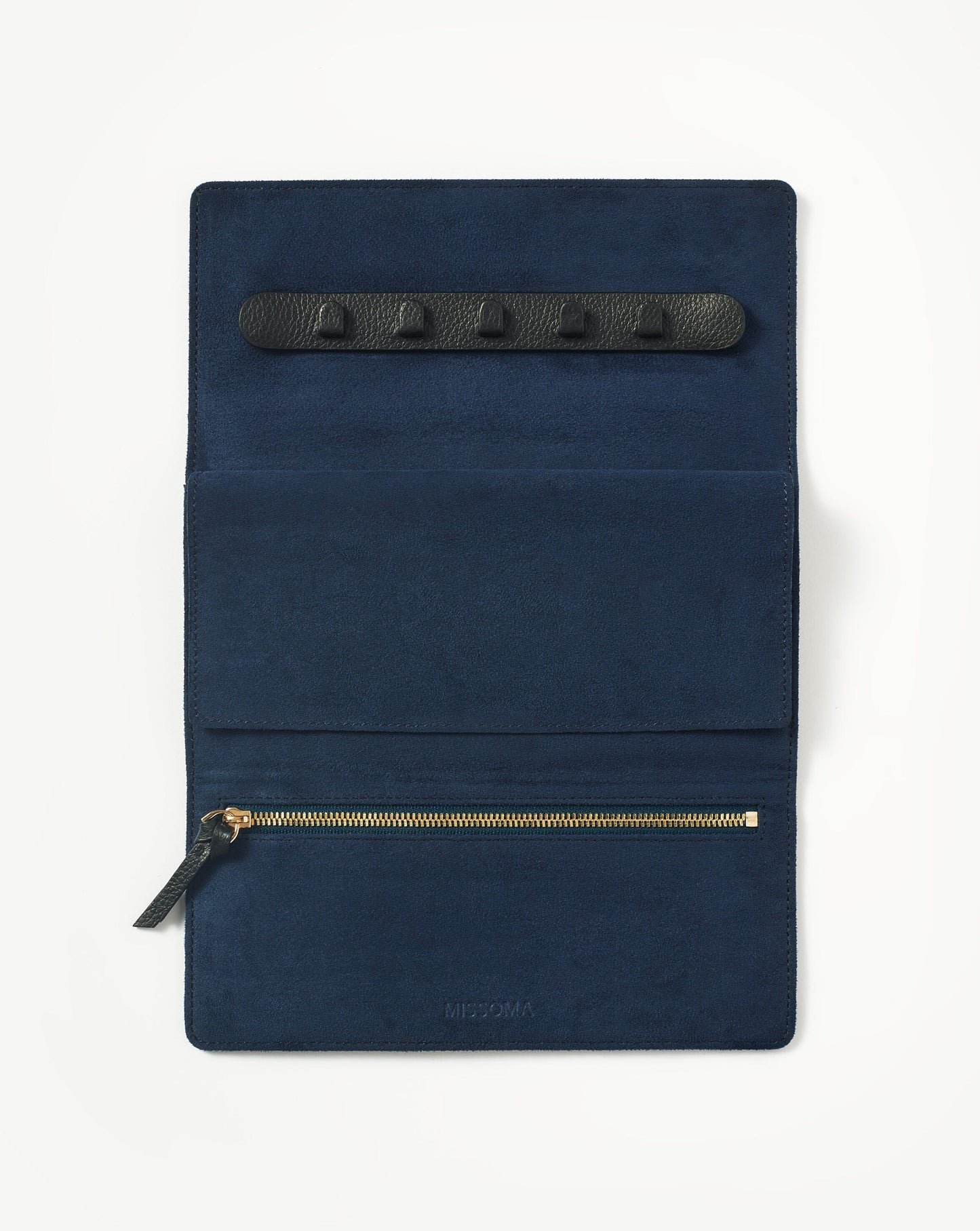 Leather Jewellery Roll | Onyx Black