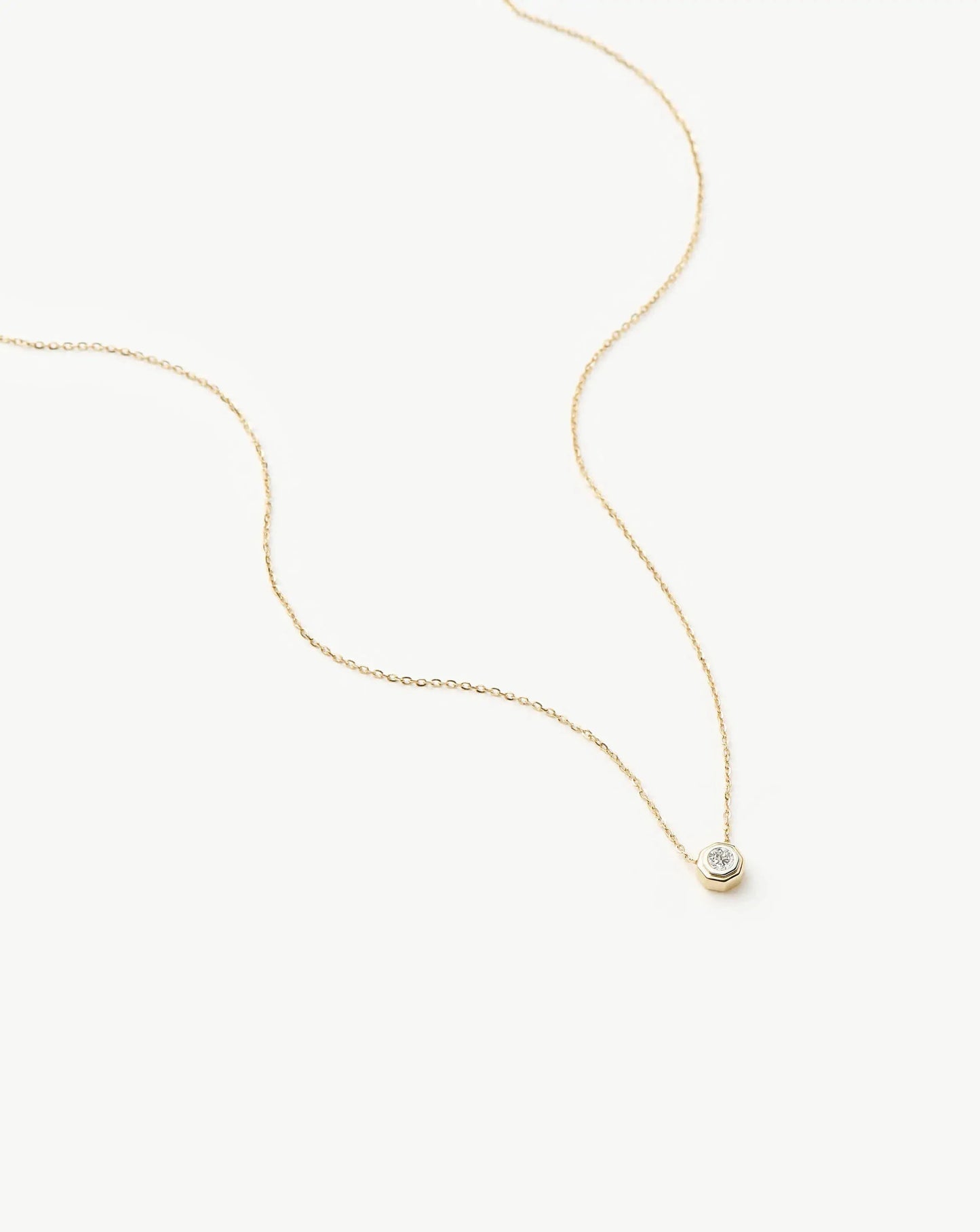 Lucy Williams Solid Gold Diamond Pendant Necklace | 14ct Solid Gold/Lab Grown Diamond