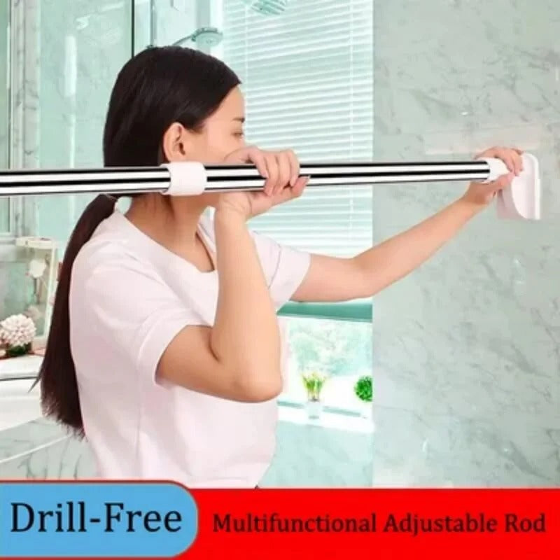 Adjustable Extendable Telescopic Rod™ (Silver) detail view