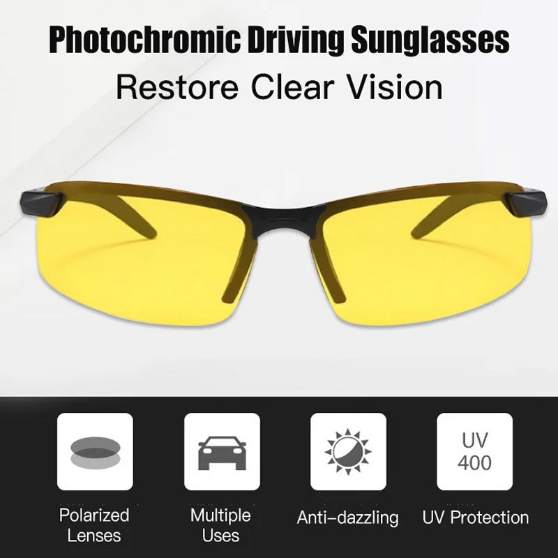 🔥HOT SALE 50% OFF🕶️☀️Lightweight Photochromic Sunglasses – Auto-Darkening Lenses for All-Day UV400 Protection & Glare Reduction detail view