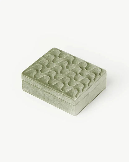 Velvet Jewellery Box | Sage Green