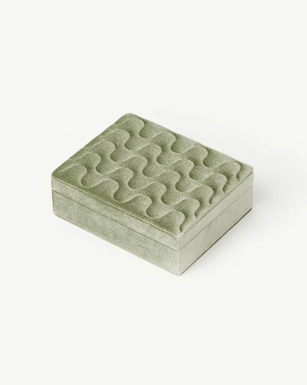 Velvet Jewellery Box | Sage Green